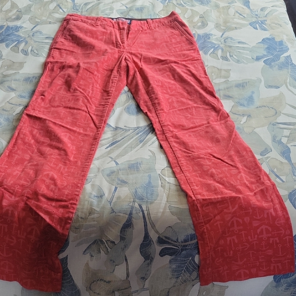 Vineyard Vines Red Corduroy Pants